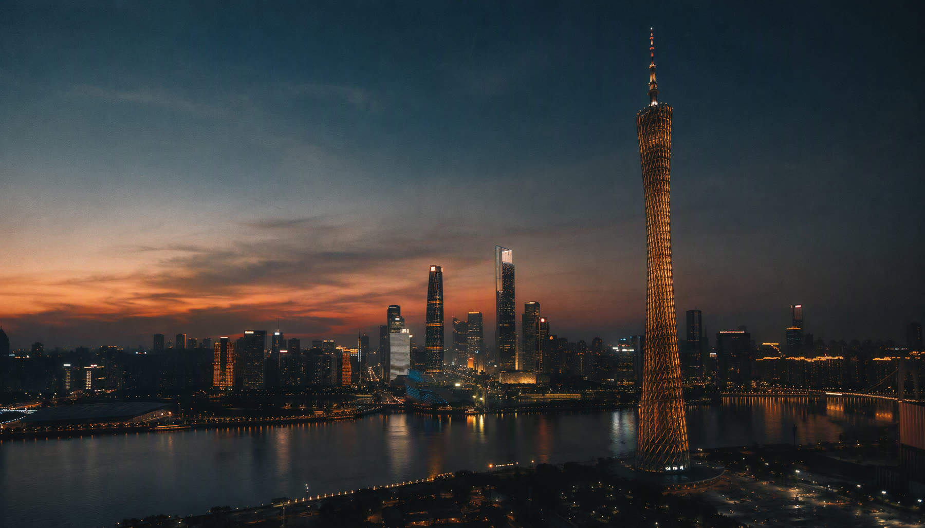 广州塔与珠江